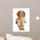 Brown Speckled Dog Lying Wall Decal