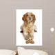 Brown Speckled Dog Lying Wall Decal