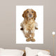 Brown Speckled Dog Lying Wall Decal
