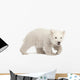 Hunched Polar Bear Cub Wall Decal