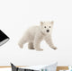 Trundling Polar Bear Cub Wall Decal