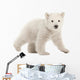Trundling Polar Bear Cub Wall Decal