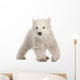 Walking Polar Bear Cub Wall Decal