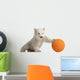 Polar Bear Cub Pushing a Ball Wall Decal
