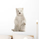Polar Bear Cub Sitting Up Wall Decal