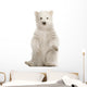 Polar Bear Cub Sitting Up Wall Decal