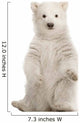 Polar Bear Cub Sitting Up Wall Decal