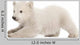 Stretching Polar Bear Cub Wall Decal