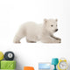 Polar Bear Cub Starting to Lay Down Wall Decal