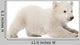 Polar Bear Cub Starting to Lay Down Wall Decal