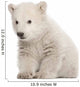 Polar Bear Cub Sitting Wall Decal