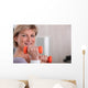 Mature Woman Using Dumbbells Wall Decal