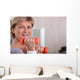Mature Woman Using Dumbbells Wall Decal