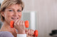Mature Woman Using Dumbbells Wall Decal
