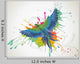 Parrot and Paint Splatter Illustration Wall Decal