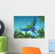 Amazon Tropical with Parrots Wall Decal