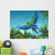 Amazon Tropical with Parrots Wall Decal