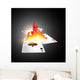 Burning Card Wall Decal