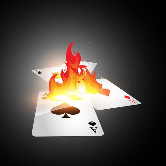 Burning Card Wall Decal