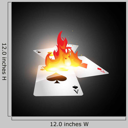 Burning Card Wall Decal