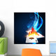 Burning Casino Card Wall Decal