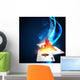 Burning Casino Card Wall Decal