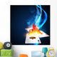Burning Casino Card Wall Decal