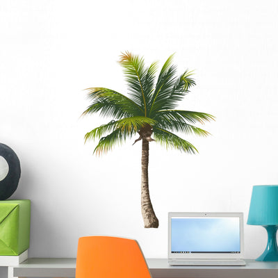 Palm Wall Decal shown on a wall