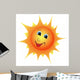Smiling Cartoon Sun Wall Decal