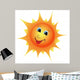 Smiling Cartoon Sun Wall Decal
