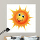 Smiling Cartoon Sun Wall Decal