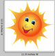 Smiling Cartoon Sun Wall Decal