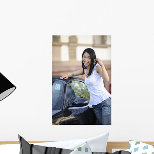 Japanese Woman with Her Wall Decal