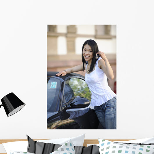 Japanese Woman with Her Wall Decal