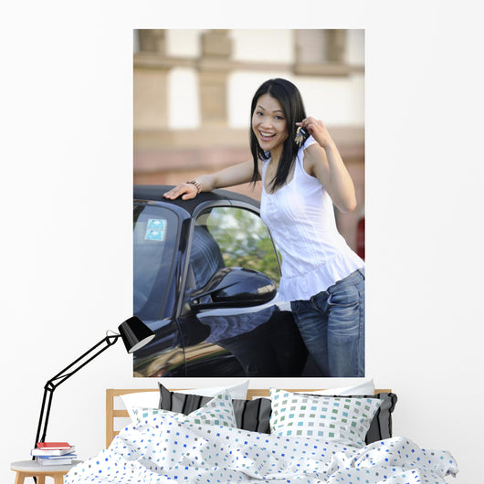 Japanese Woman with Her Wall Decal
