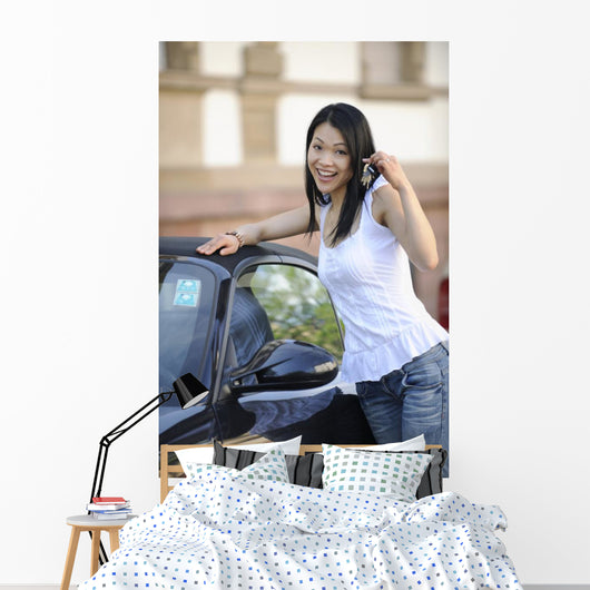 Japanese Woman with Her Wall Decal