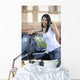 Japanese Woman with Her Wall Decal