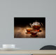 Tea Set Wooden Table Wall Decal