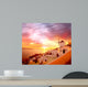 Santorini with Old Windmill Wall Decal