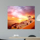 Santorini with Old Windmill Wall Decal