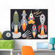 Rocket Launch Stickers Collection Wall Decal