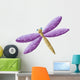 Cute Purple Dragonfly Wall Decal