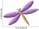 Cute Purple Dragonfly Wall Decal