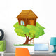 Tree House Wall Illustration Decal