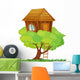 Tree House Wall Illustration Decal
