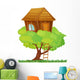 Tree House Wall Illustration Decal