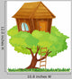 Tree House Wall Illustration Decal