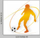 Orange Soccer Wall Decal