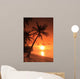 Beach Scene with Sunset Wall Decal