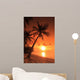 Beach Scene with Sunset Wall Decal